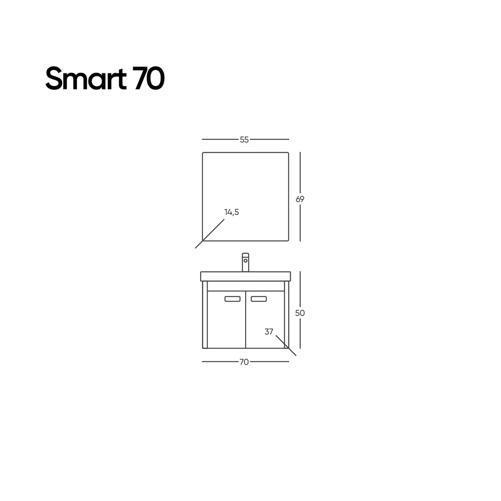 Smart 70 Antrasit Takım