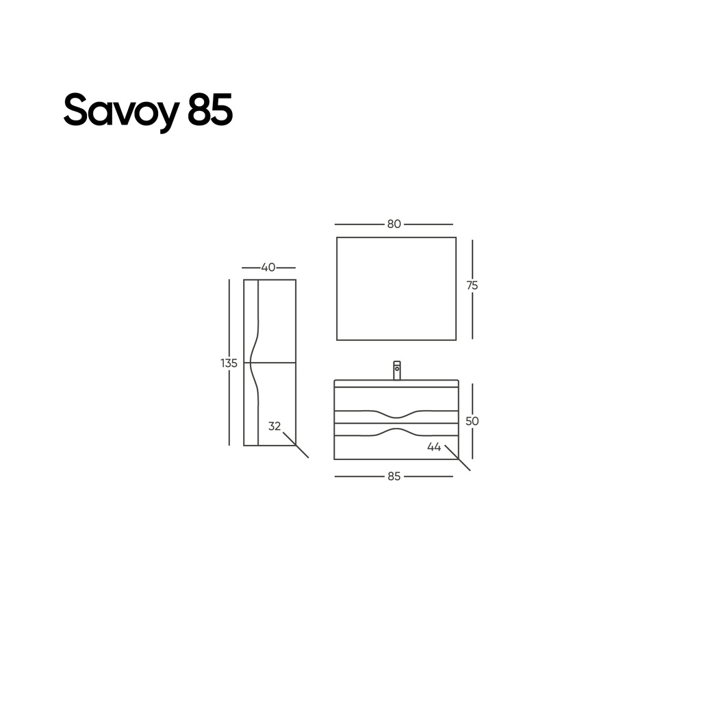 Savoy 85 Antrasit Takım