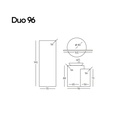 Duo 96 Meşe/Ceviz Takım