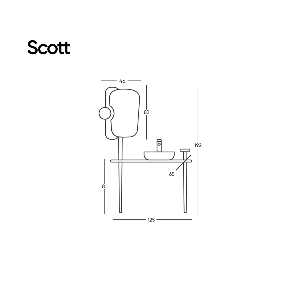 Scott 125 Ceviz Takım