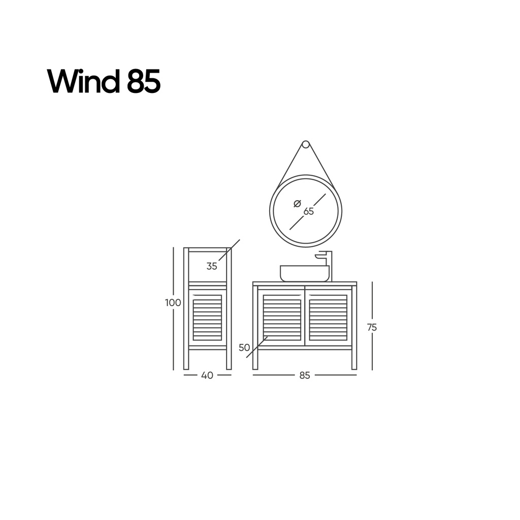 Wind 85 Beyaz Takım