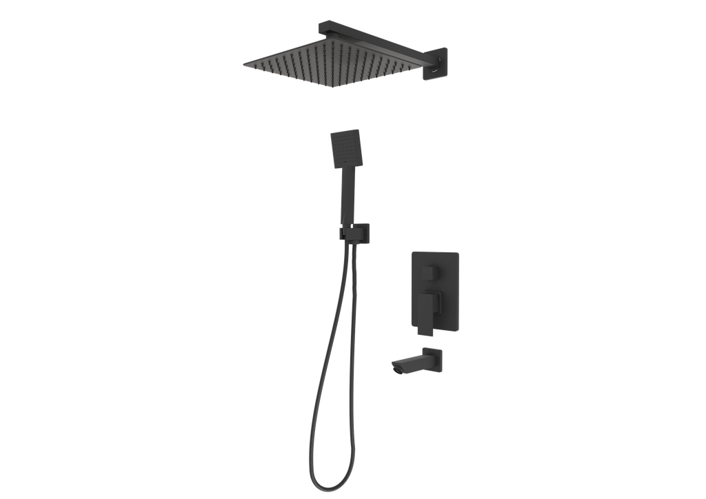 Ankastre Kare Duş Ünitesi 3 Yönlü Antrasit 20300-An