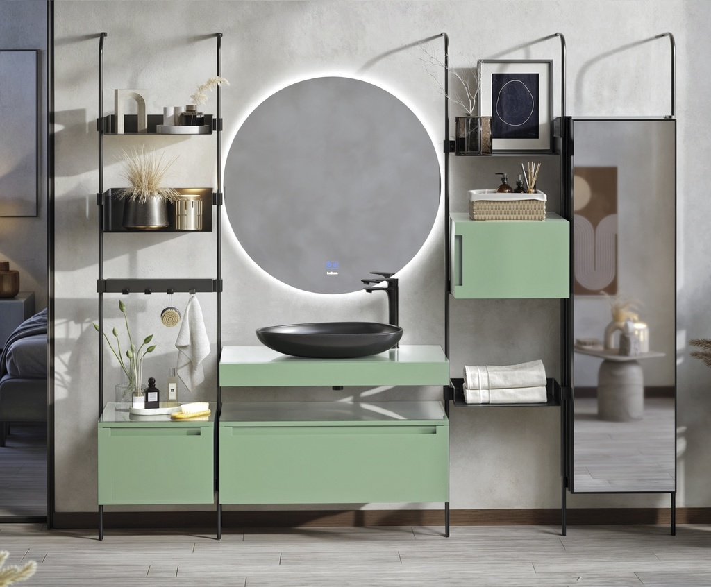 Set-10 180 Yosun Yeşil/Siyah Takım