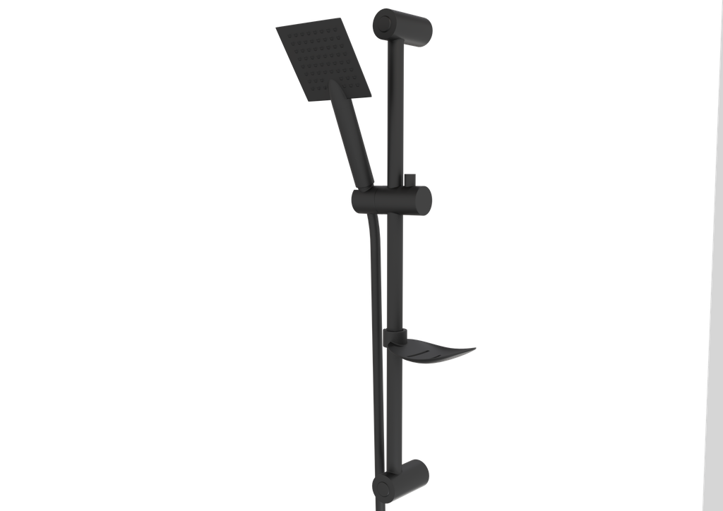 [10TDS.CUB.SUD.41160-S] Cubic Sürgülü Duş Seti Siyah 41160-S