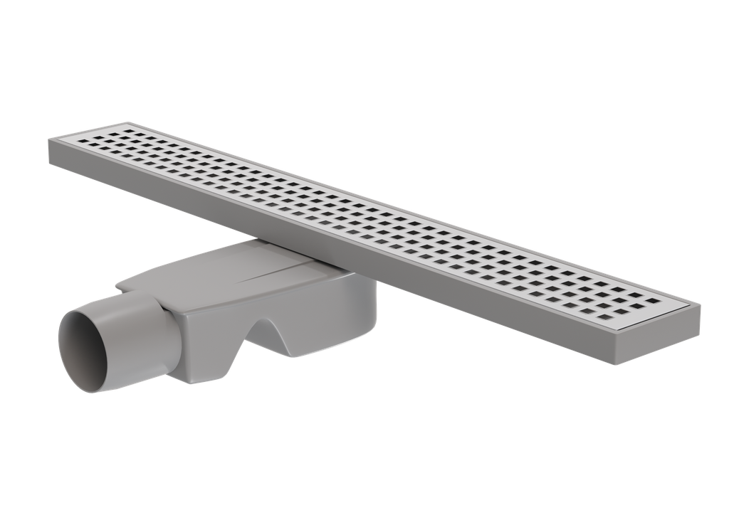 [10TTU.040.KDK.80140] 40 Cm Klasik Pls G. Duş Kanalı Sabit -S Sifon 80141