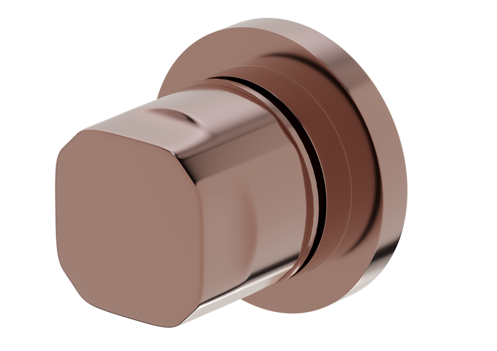 [10TVF.CUB.VLF25.25520-R] Cubic Ankastre Valf Metal Volan 25Mm Rose 25520-R