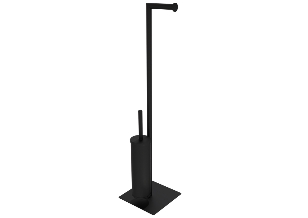 [10TWC.SET.AYK.58010-S] Ayaklı Wc Set L Tip Siyah 58010-S