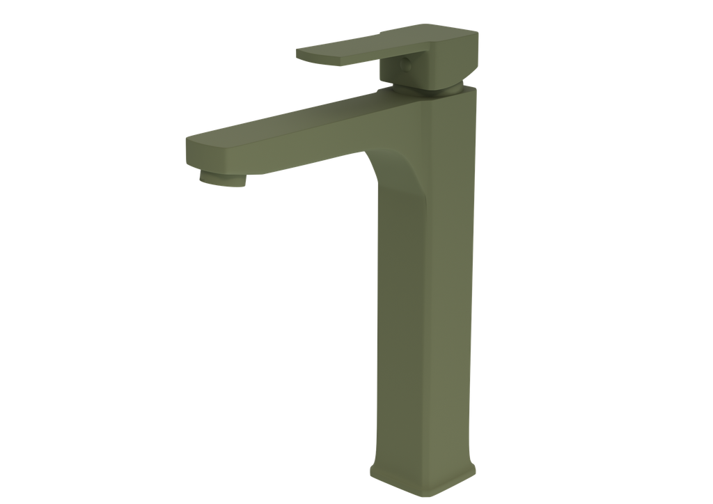 [10TAR.CUB.YLB.10110-YY] Cubic Yüksek Lavabo Bataryası Yosun Yeşil 10110-Yy